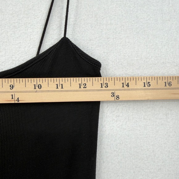 ENZA COSTA Silk Knit Essential Strappy Dress Women Small Black Maxi Long LBD NEW - Picture 11 of 15